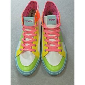 DC Wonder Women Hot Topic Neon High Tops Womens Sz 9